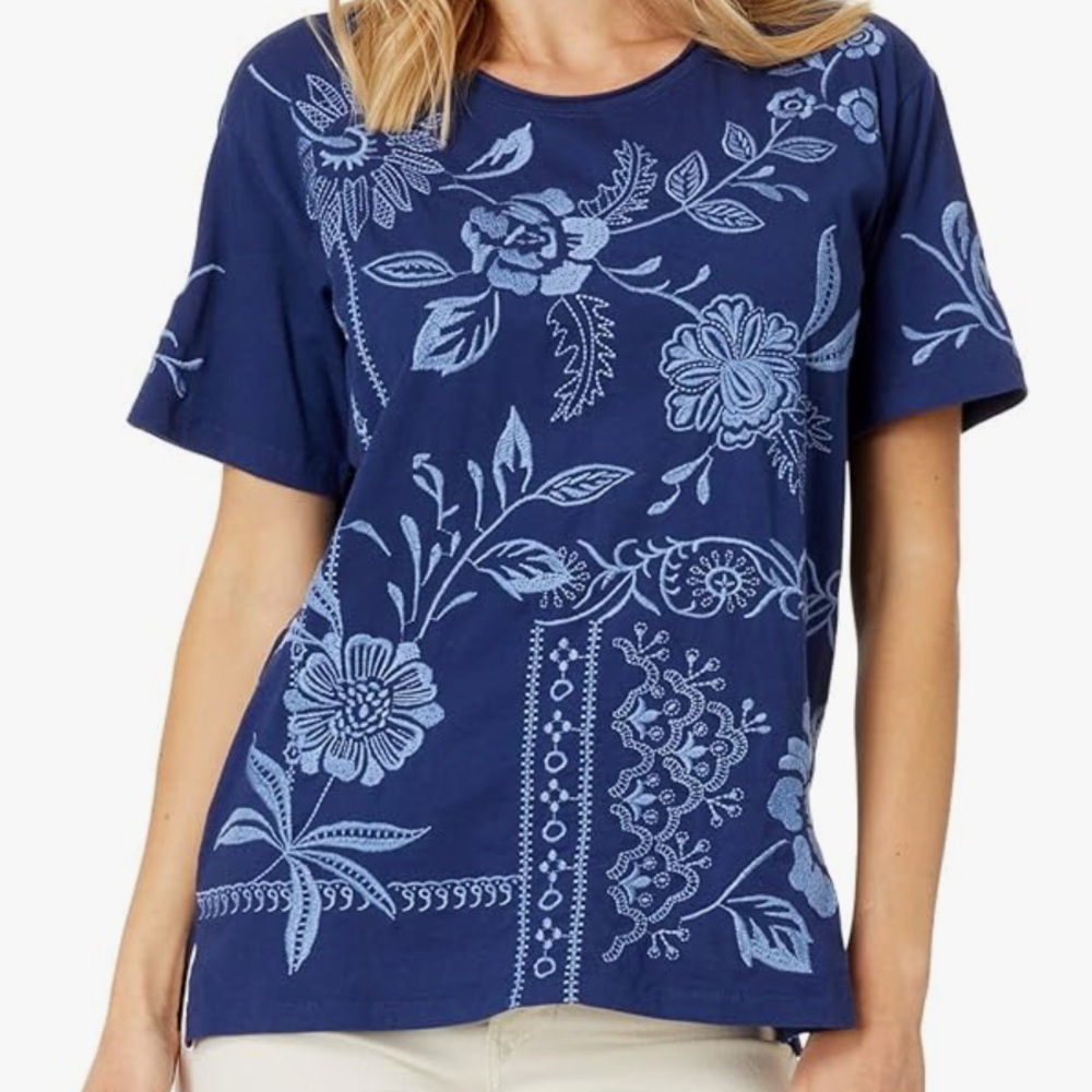 Johnny Was Lyra T-Shirt XS